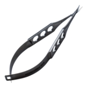 Vannas Scissors, Curved, Extra-Thin Tips, 7mm Blade Length, Mid-Screw To Tip 10mm, Three Hole Handle, Overall Length 4-1/2" (110mm) 1578888,11/5/6222,K4-5111